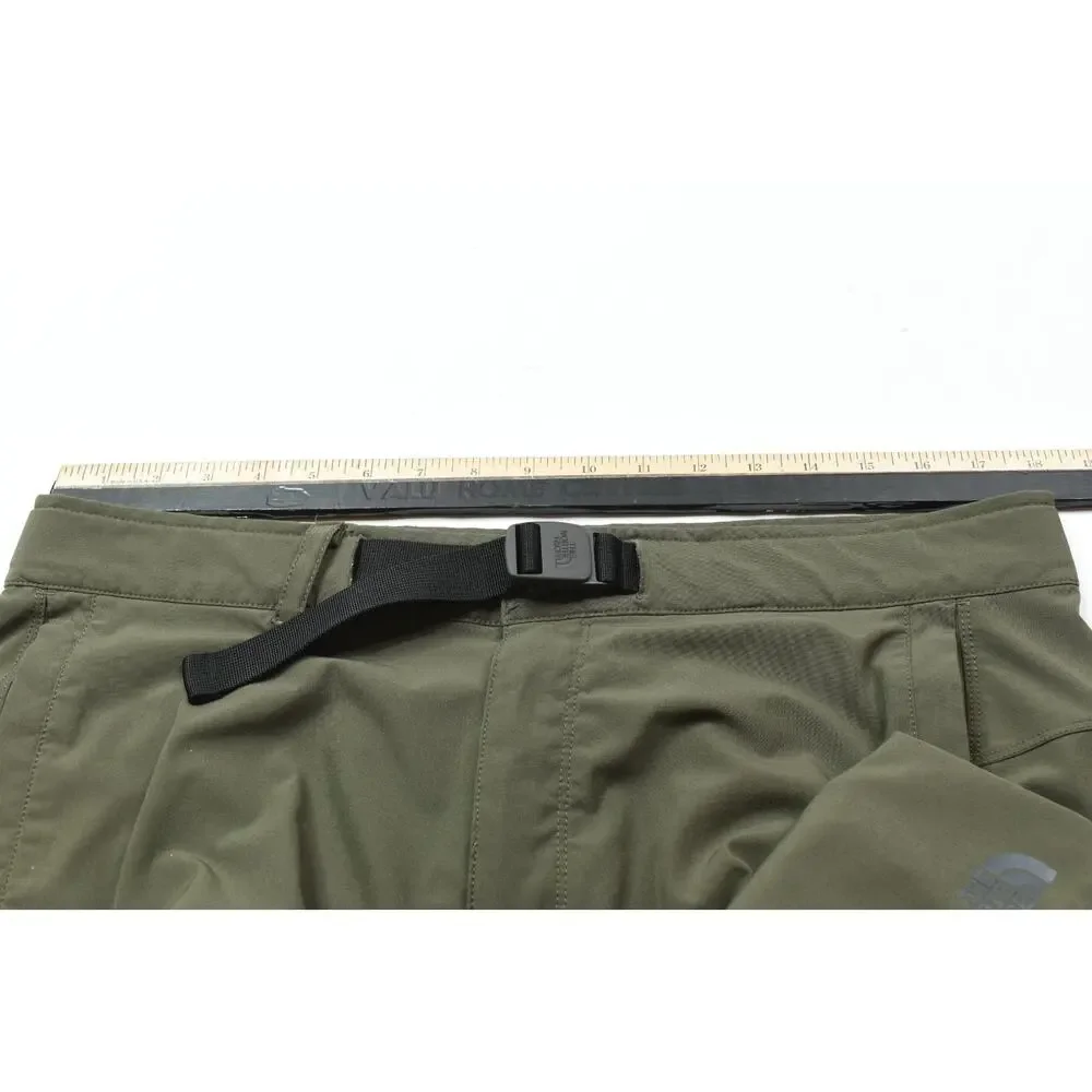 The North Face Paramount Trail Shorts Mens 36 Green Belted Relaxed Fit Hiking